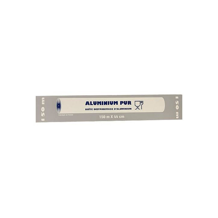 Rouleau aluminium alimentaire 150 x 0,45 m – boîte distributrice|Papiers alimentaires|pkgfood