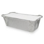 Barquette en aluminium avec couvercle en carton blanc 1000 ml - 600 pcs|Barquettes|pkgfood