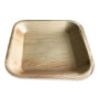Assiette carrée en feuille de palmier 17x17 cm - 25 pcs|Assiettes jetables|pkgfood
