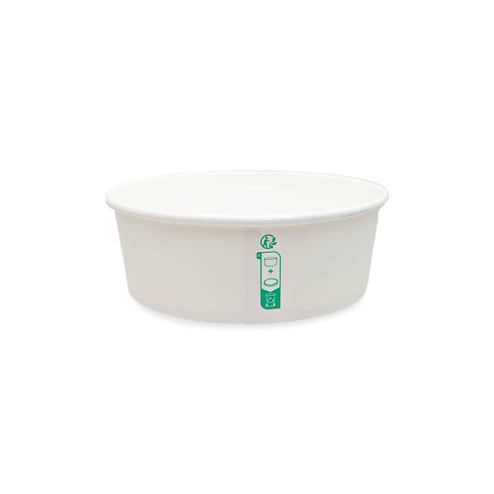 Bol saladier blanc en carton 1300 ml – PKG FOOD