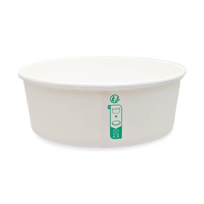 Bol saladier blanc en carton 1300 ml – PKG FOOD