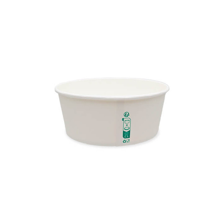 Bol saladier blanc en carton 750 ml – PKG FOOD