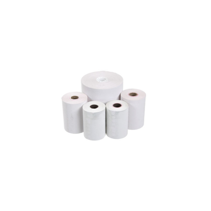 Lot De 20 Bobines Papier Caisse Enregistreuse 76x70x12mm Blanc Non Thermique Offset 1 Pli - Économique Et Fiable
