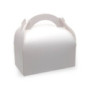 Boîte pâtissière blanche avec poignées 17 x 10 x 5 cm - 50 pcs|Boîtes à emporter|pkgfood