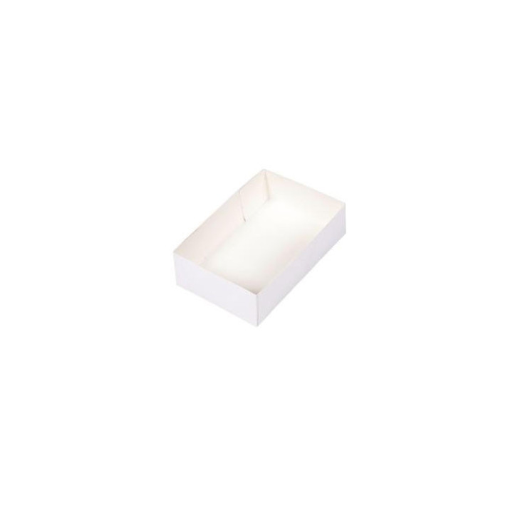 Caissette pâtissière en carton blanc 20x13x5 cm - 100 pcs|Caissettes|pkgfood
