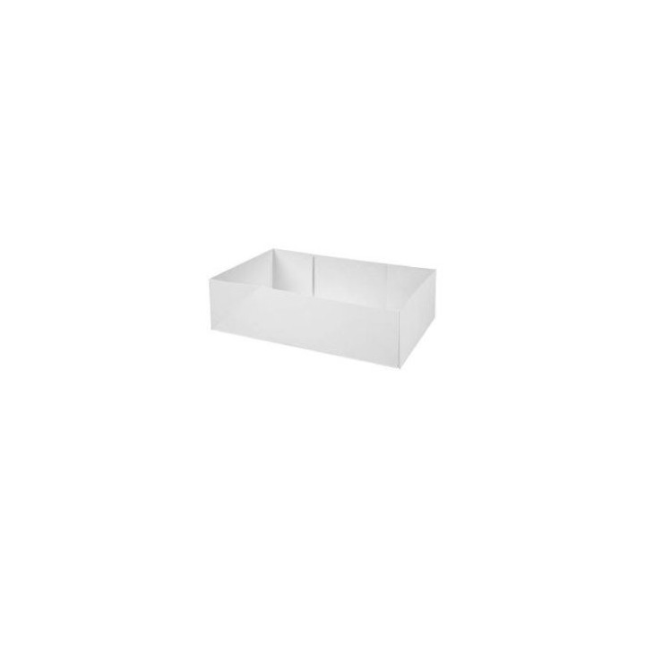 Caissette pâtissière en carton blanc 22x15x5 cm - 100 pcs|Caissettes|pkgfood