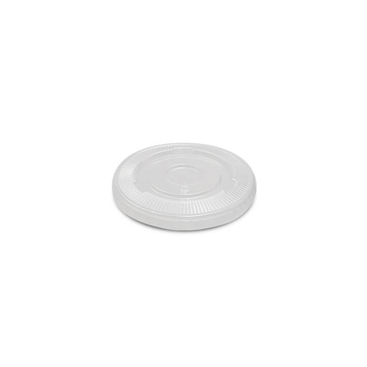 Couvercle PET 92 mm plat fermé transparent pour coupe dessert PKG FOOD