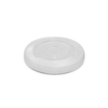 Couvercle PET 92 mm plat fermé transparent pour coupe dessert PKG FOOD