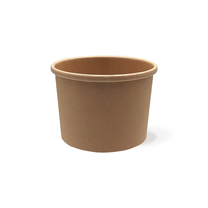 Pot à soupe carton kraft brun 8 oz 240 ml – PKG FOOD