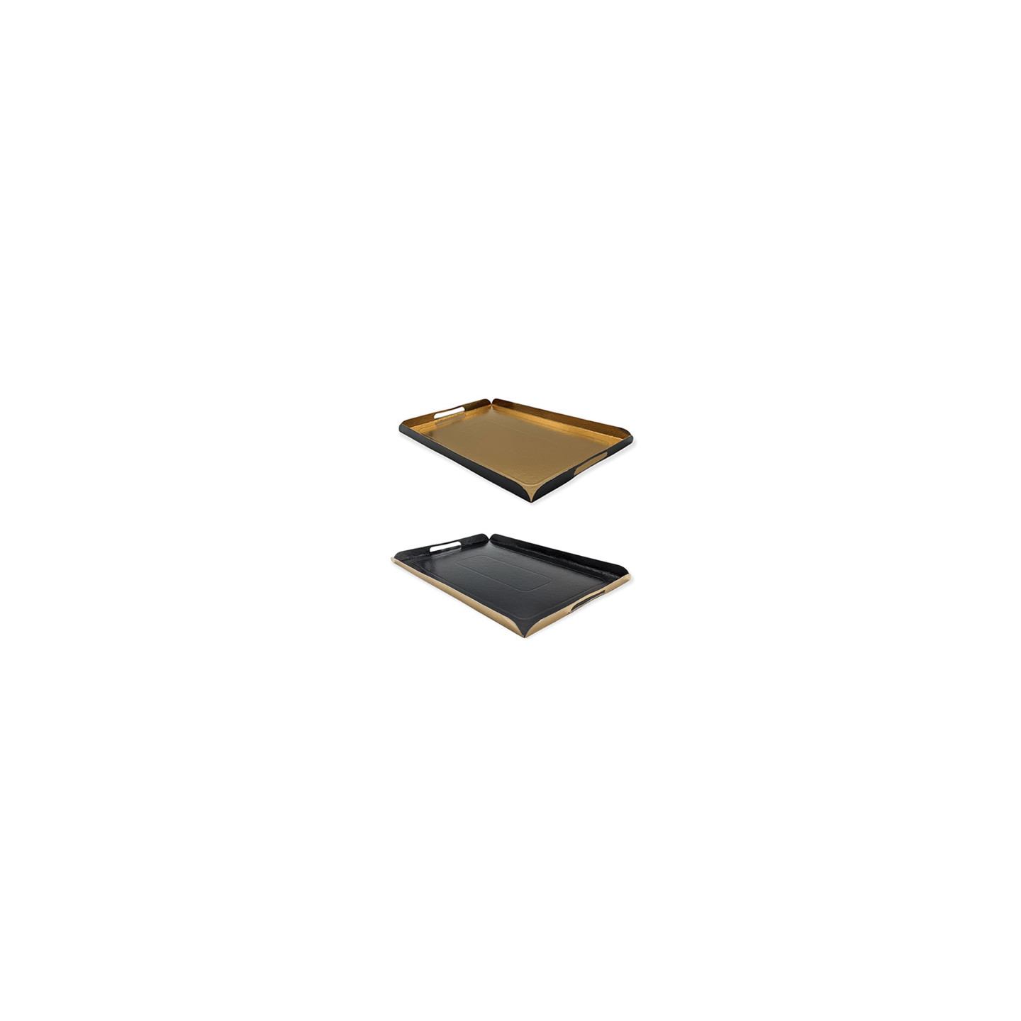 25 Plateaux Traiteur En Carton Finition Or 28x42 Cm - Plateaux Buffet Jetables Recyclables