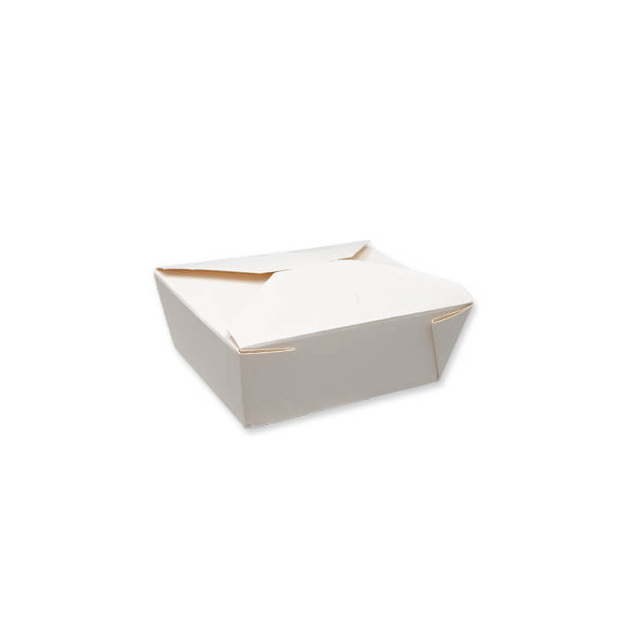 Boîte repas blanche 500 ml pour vente à emporter PKG FOOD