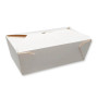 Boîte repas en carton blanc 1000 ml - 250 pcs|Boîtes à emporter|pkgfood