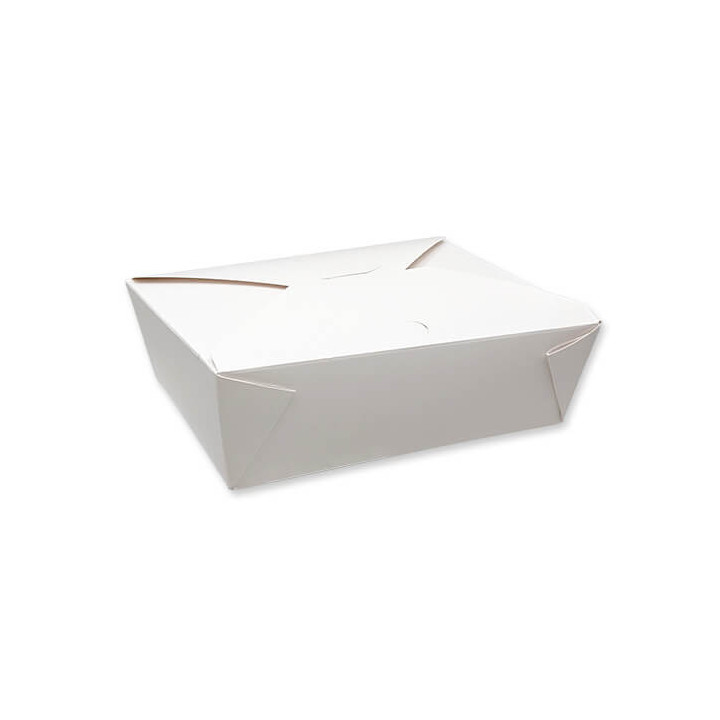 Boîte repas blanche 1800 ml pour vente à emporter PKG fOOD