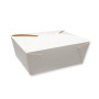 Boîte repas blanche 1300 ml pour vente à emporter PKG FOOD