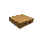 Boîte à pizza en carton kraft neutre 18x18 cm - 100 pcs|Boîtes à emporter|pkgfood