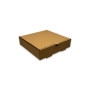 Boîte à pizza en carton kraft neutre 18x18 cm - 100 pcs|Boîtes à emporter|pkgfood