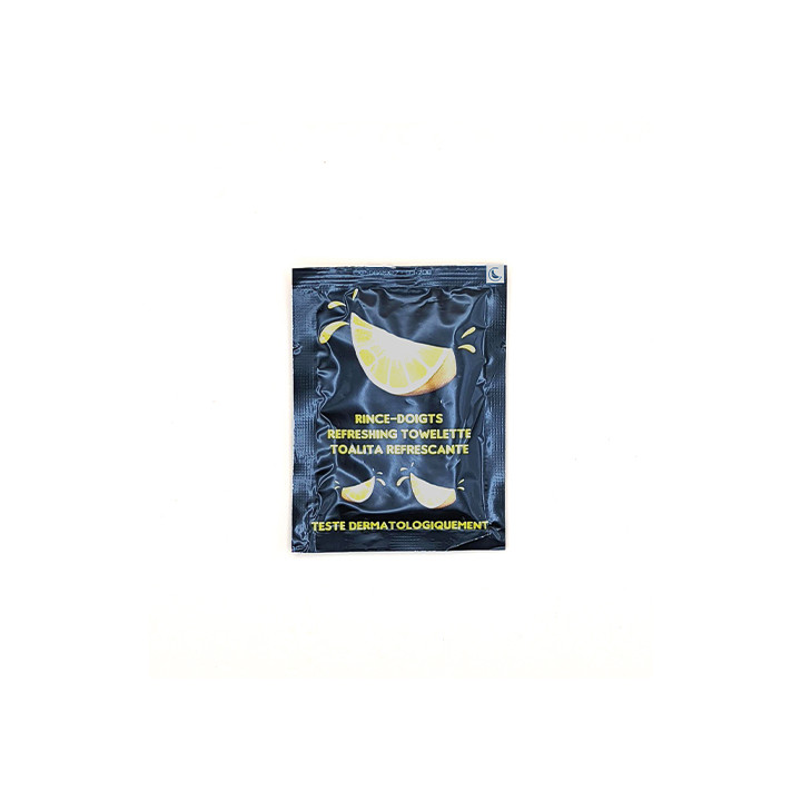 Rince-doigt fraîcheur au citron 80x59 mm - 1 000 pcs|Consommables|pkgfood