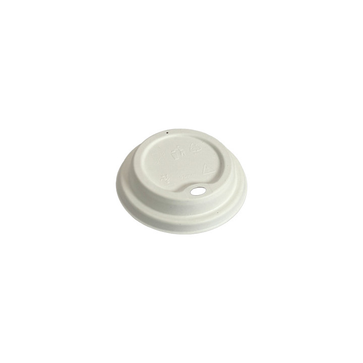 Couvercle pulpe canne à sucre 90 mm pour gobelets 12/16 oz – 1000 pcs 000 pcs|Gobelets|pkgfood