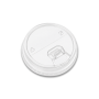 Couvercle RPET transparent Ø95 mm à bec buveur - 1 000 pcs|Pots|pkgfood