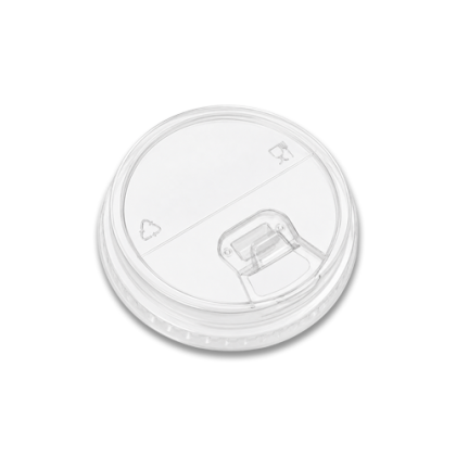 Couvercle RPET transparent Ø95 mm à bec buveur - 1 000 pcs
