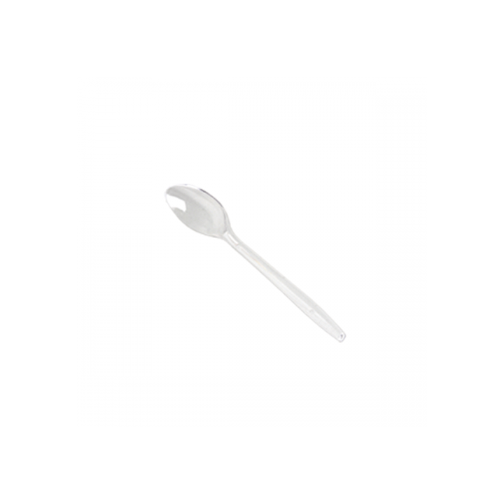 Cuillère à dessert transparente luxe réutilisable 13 cm – PKG FOOD